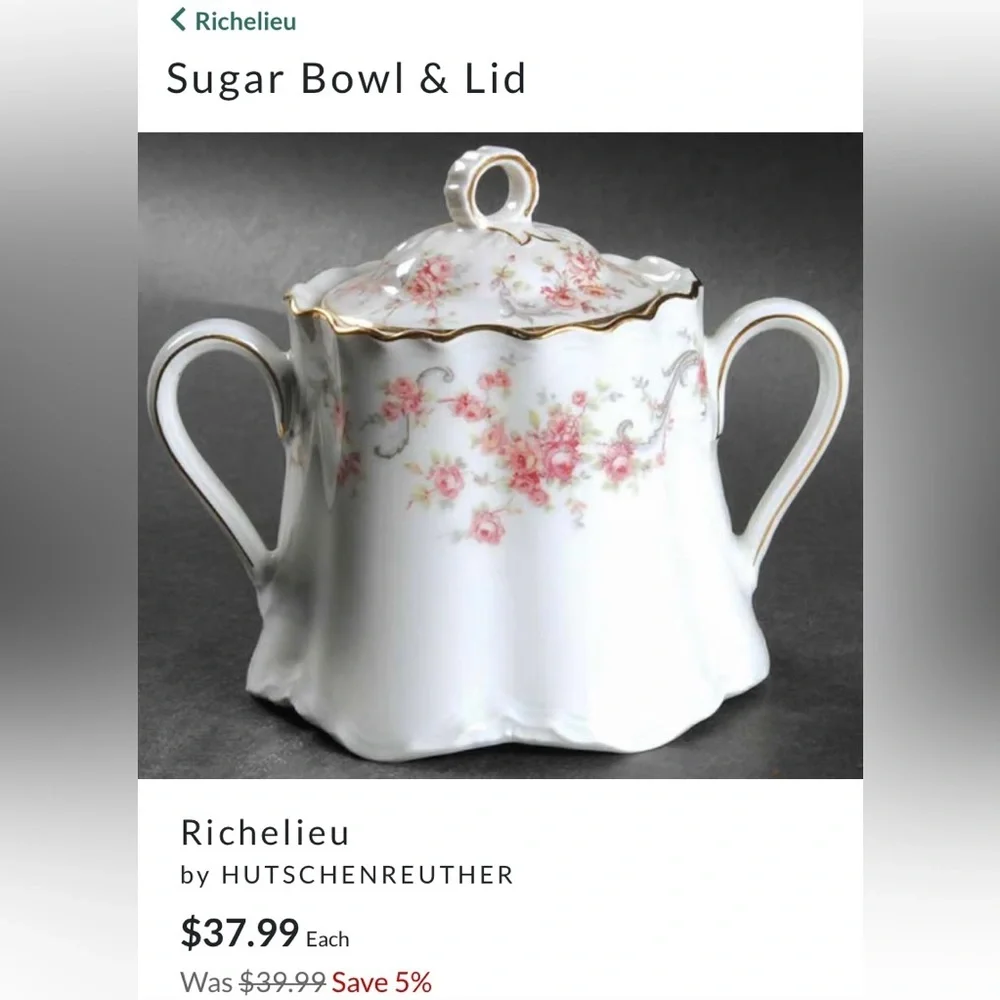 🔥Lorenz Hutschenreuther Germany Creamer and Lidded Sugar Bowl🔥 Vintage